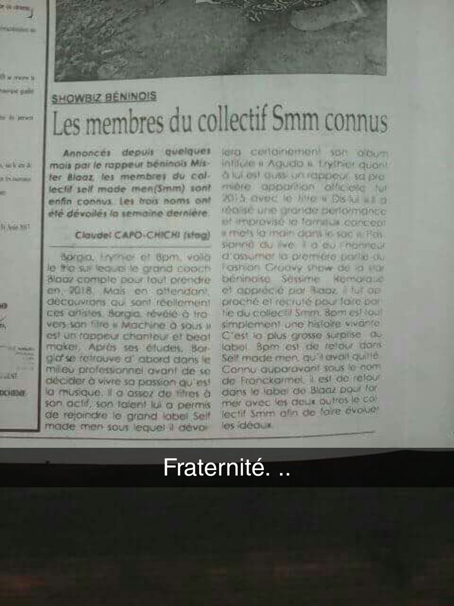 CollectifSmm's tweet photo. Le #CollectifSMM dans la presse écrite. .. rdv ce vendredi 6 à 18H pour la découverte https://t.co/NNS2AvyA9r