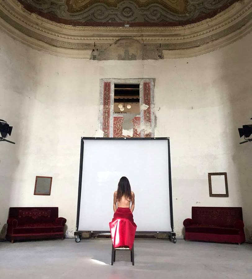 NicoCabassi's tweet photo. picture during rehearsals of "AREPO_le miroir" for Festival Verdi Off 2017 at BDC in @RegioParma https://t.co/7m47twoytP