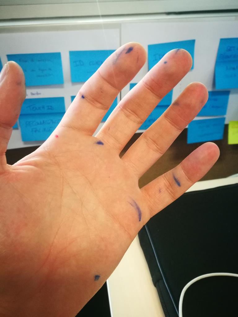 adrianjanv's tweet photo. UX hand #Workshop  #UserPath https://t.co/wn4TNQLht1