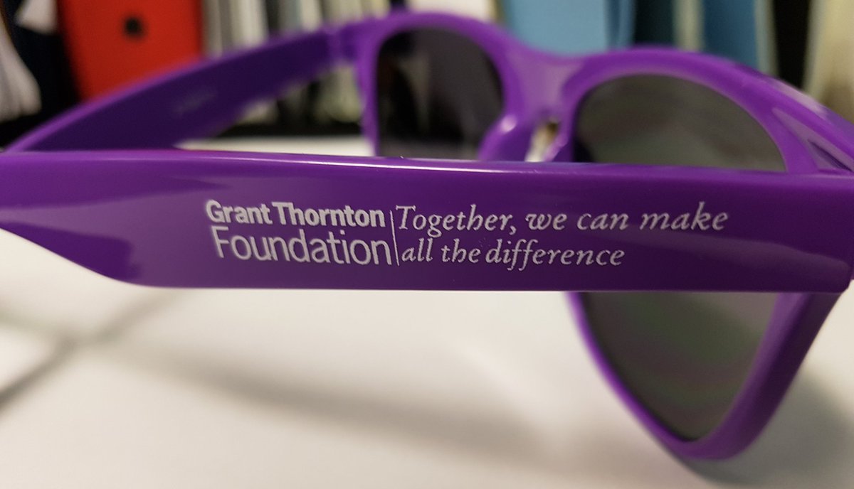 BBBSSaintJohn's tweet photo. Thanks to @GrantThorntonCA #SaintJohn offices for support of @bbbsc through the Grant Thornton Foundation! #MakingStepsCount #SeaofPurple https://t.co/hZ7LYWSTfk