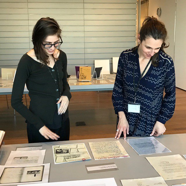 harvartmuseums's tweet photo. Our #archives team Michelle and Megan at work! Tag us with your questions for #AskAnArchivist Day https://t.co/Y456ztfZ1x