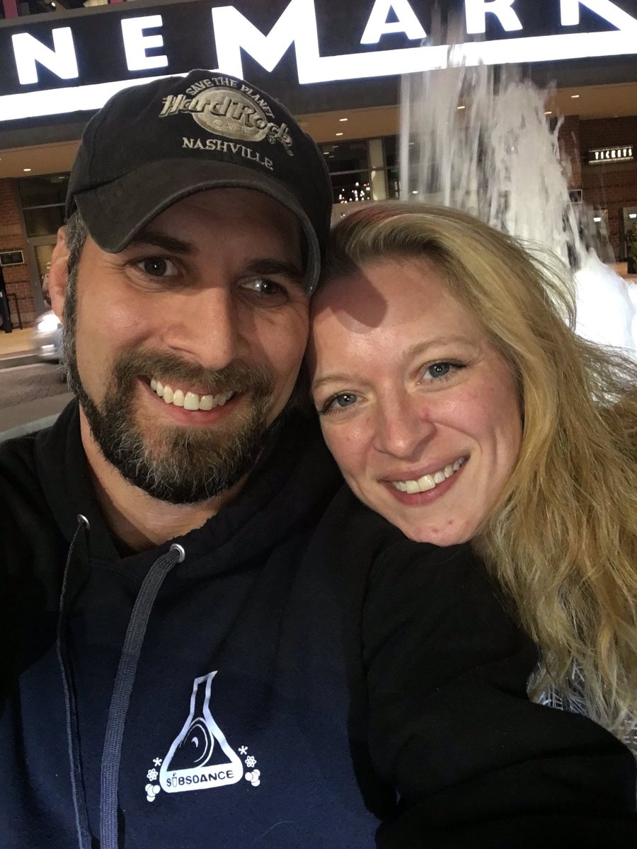 Me and my lady at the movies before the movie "IT"