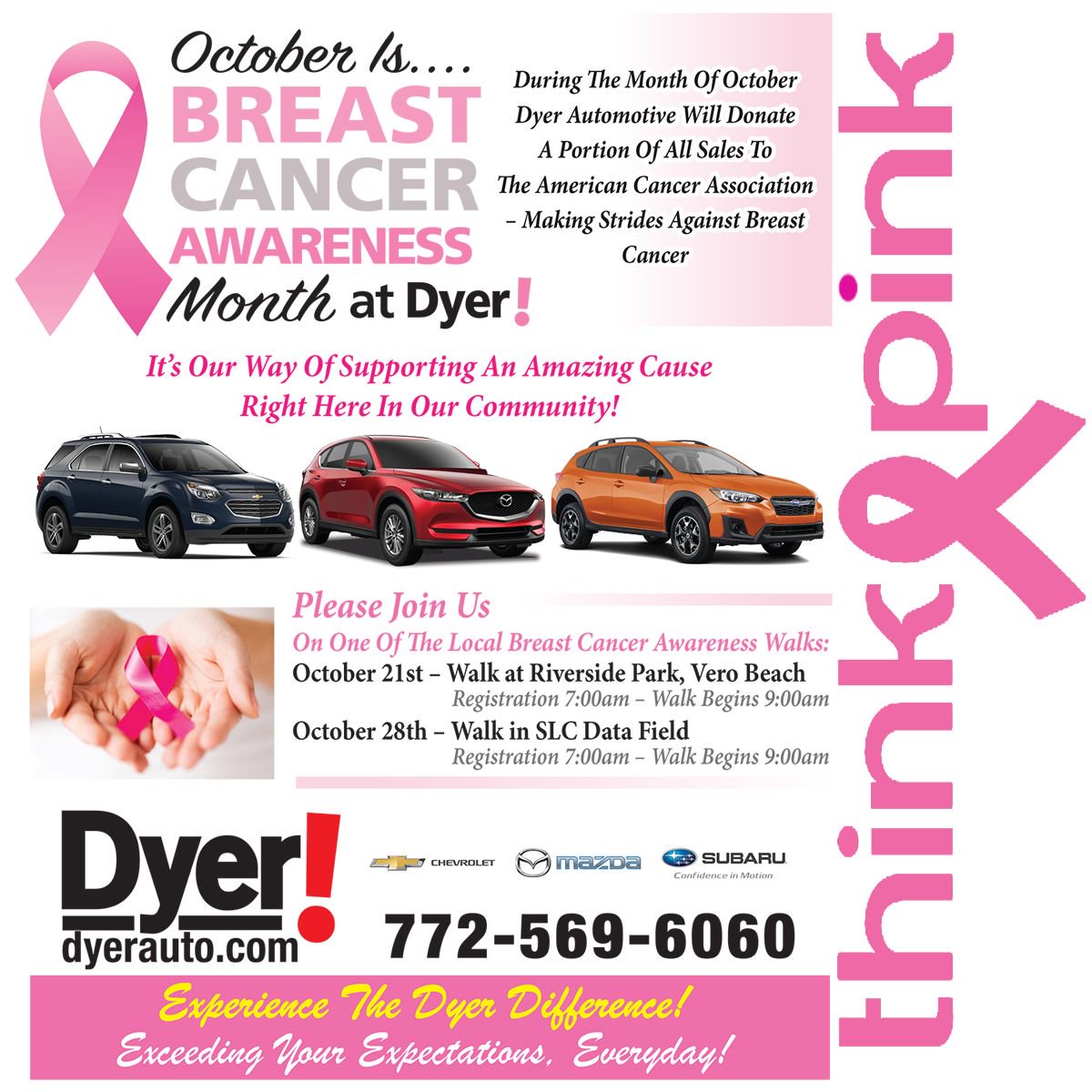 #DyerAutoGroup #MakingStridesAgainstBreastCancer