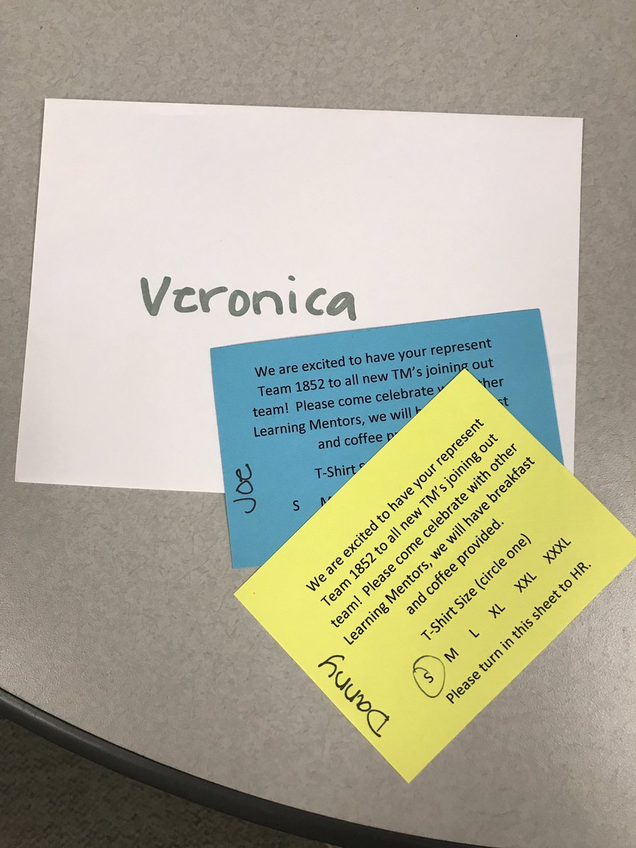 Such a great idea <a href="/nicolekunetz/">Nicole Bastress</a> Mentors super excited about their role this Q4!