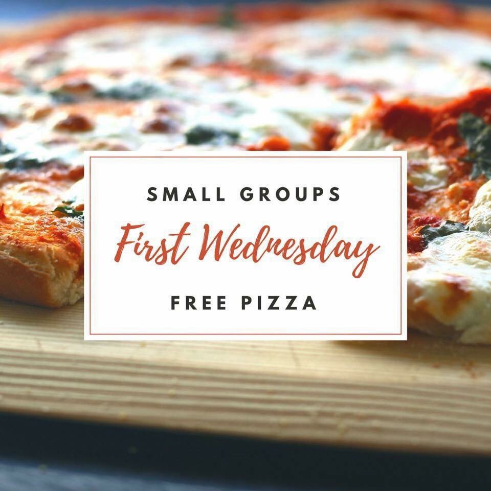 TheRefugeAL's tweet photo. TONIGHT is First Wednesday in the Refuge, which means FREE 🍕 &amp; small groups will meet. It's a great night to #bringafriend! https://t.co/we0cLpBdcL