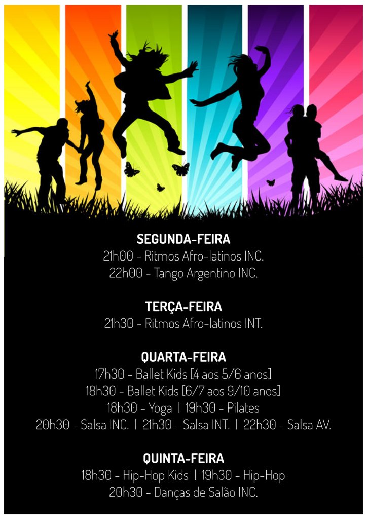 TheStreamCbr's tweet image. SEMANA ABERTA
9 - 12 OUTUBRO

Aulas grátis de todas as modalidades!!

Escolhe a tua dança e vem bailar comnosco!!

info@thestream.pt