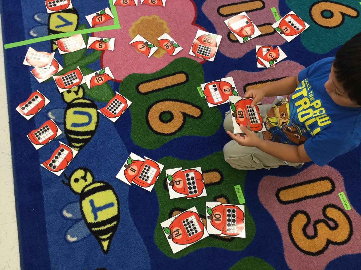 Mrs_KaylaDear's tweet photo. Kinder having some fun with numbers &amp; ten frames during stations! #BoldtInspired #BoldtKinder #NISDInspired https://t.co/QeDK6Jv9Gf
