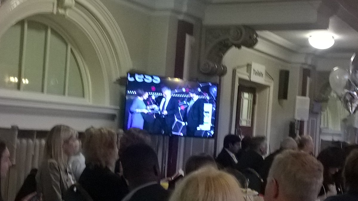 pgwjones's tweet photo. Love it! 1st prize of the @StaffsUni awards night goes to @BusinessStaffs #ParlezVousDigital team with @tonybickley @ajhanks_dr https://t.co/wZr9WDkvoU