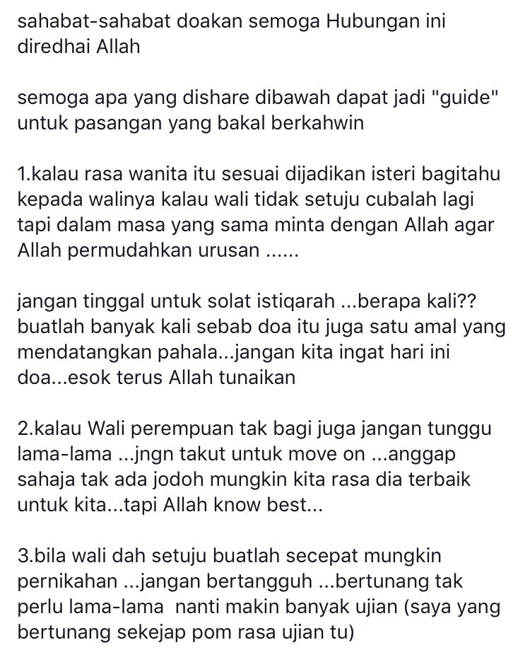 KhalifahMedia's tweet photo. "Perkahwinan dngn maskawin sebanyak rm113 dan hantaran sebanyak Rm1000 tanpa dulang"

Jom baca guide utk pasangan yg bakal berkahwin. 🤗😍 https://t.co/gAxhBiz4NN