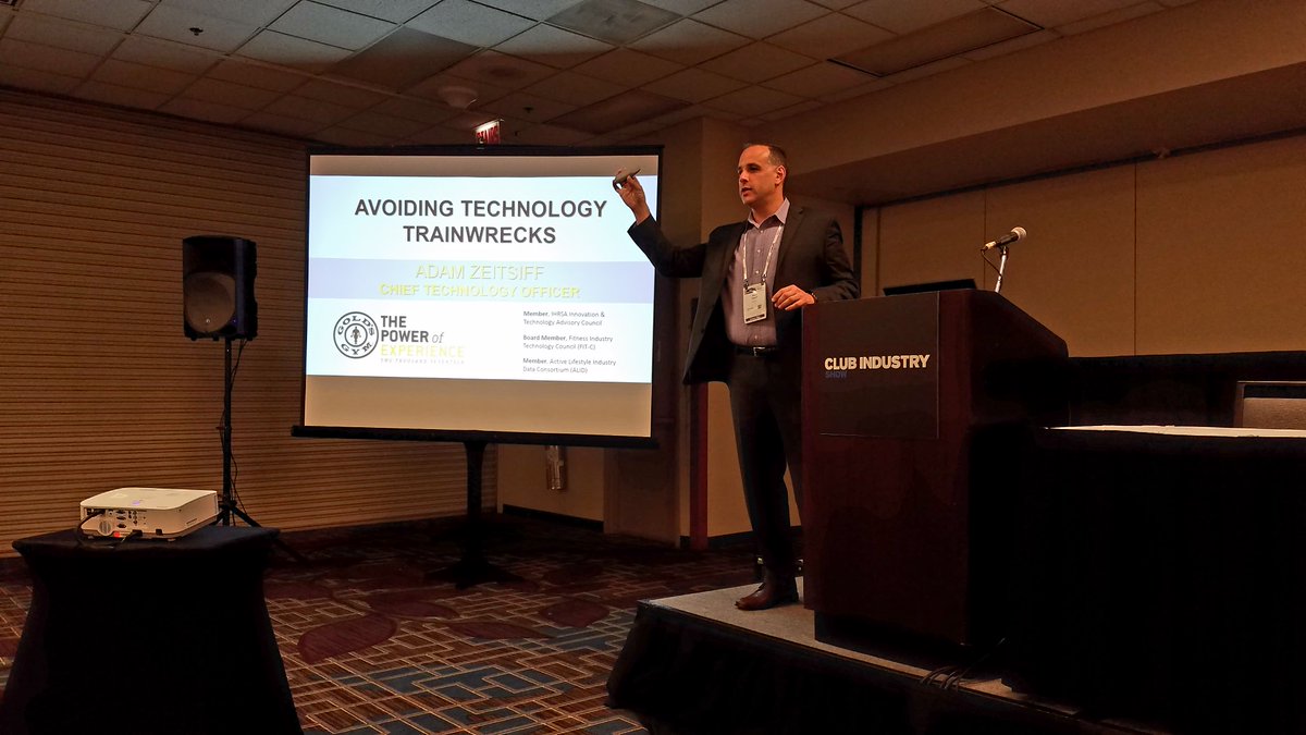 motionsoft's tweet photo. @GoldsGym #CIO @adamzeit is leading a Trends + Technology session @clubindustry #CIShow2017 sponsored by @motionsoft https://t.co/qWIwWO54n6