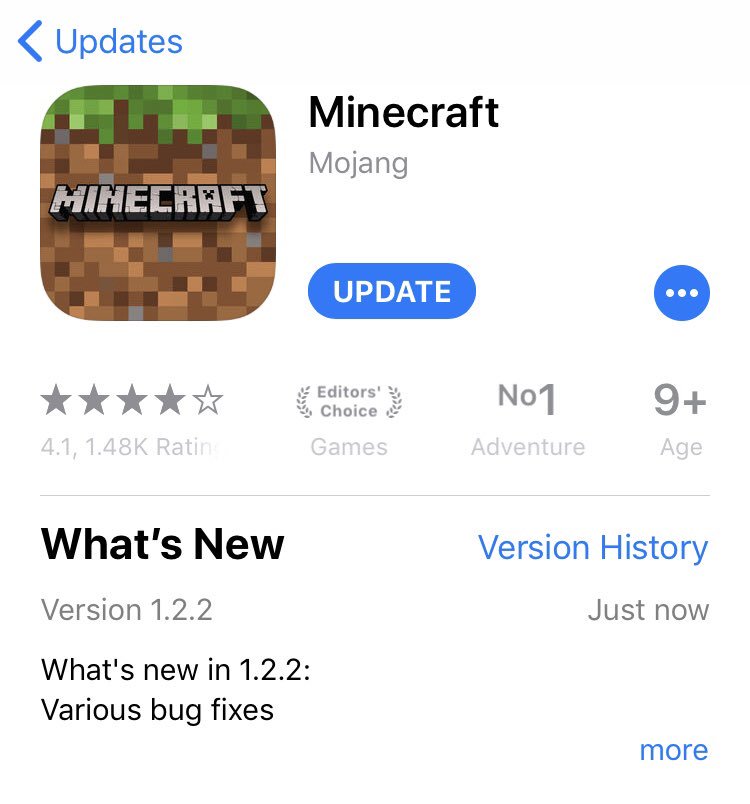 Minecraft na App Store