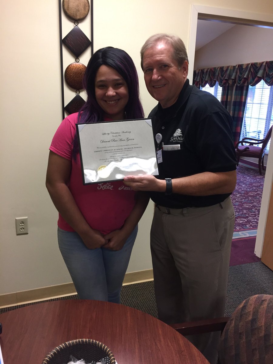 Danni just got her High School diploma, so proud of her. <a href="/SilverOaksHC/">Silver Oaks HC</a>