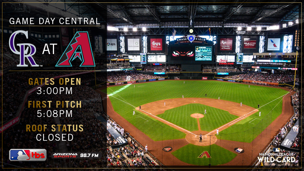 Dbacks's tweet image. It's game day! Here's the info you need to know. Be in your seats by 4:30 PM for pregame ceremonies. #OurSeason