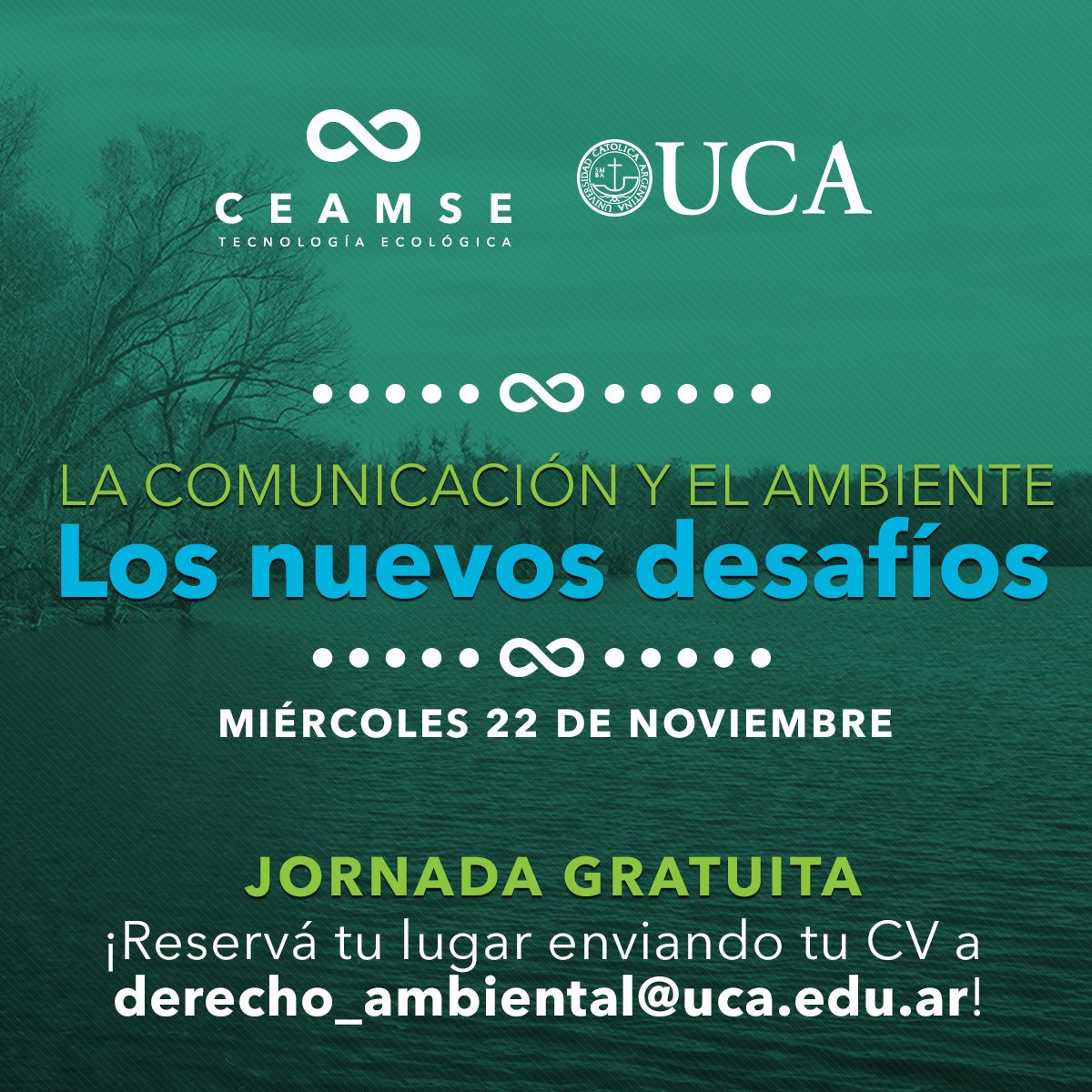 CeamseOficial's tweet photo. Te esperamos el miércoles 22 de noviembre de 8.30 a 18 horas en la UCA (Alicia M. de Justo 1600, Edificio San José). https://t.co/oyZ6hoPrD2