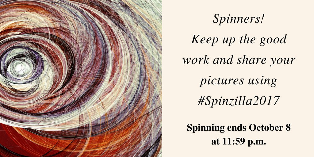 spinzilla2017's tweet photo. Keep on spinning! Don't forget to check our Spinzilla FAQs if you have questions: https://t.co/1SE1CnVwrT https://t.co/HKdvU3RjDp