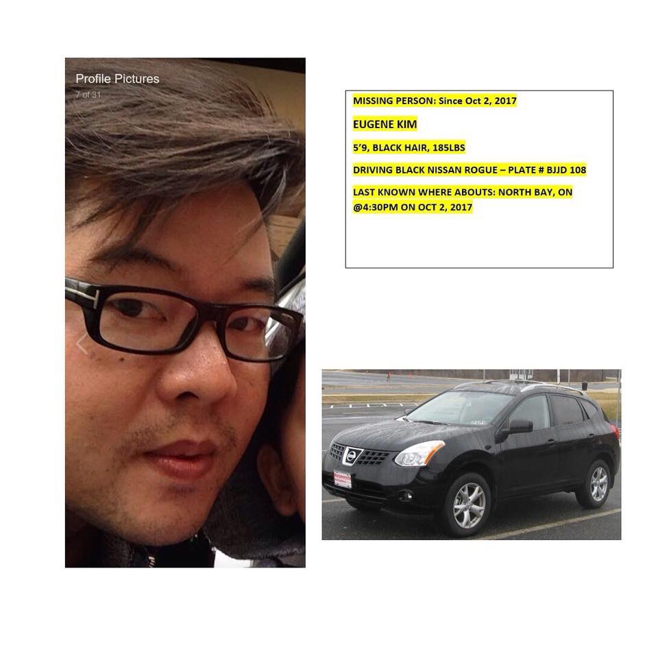 CathQCT's tweet photo. HELP! Please share and keep your eyes out, my son's bf's dad is missing 😥 #EugeneKim #helpbringhimhome #missing #NorthBay https://t.co/EEANQQNAtX