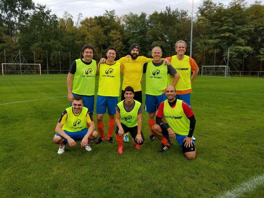radecs2017's tweet photo. A little throwback to our #RADECS2017 soccer tournament on Monday - The French/Spain Team ended up as winners. Congratulations ! https://t.co/QFkZRtYgvX