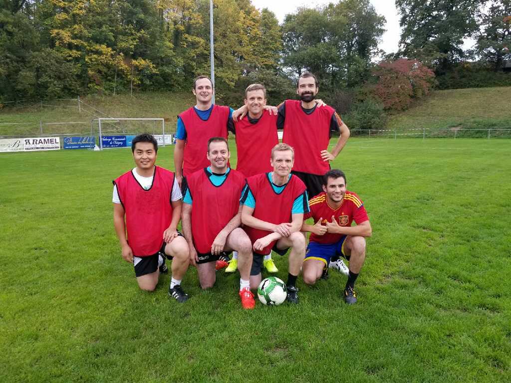 radecs2017's tweet photo. A little throwback to our #RADECS2017 soccer tournament on Monday - The French/Spain Team ended up as winners. Congratulations ! https://t.co/QFkZRtYgvX