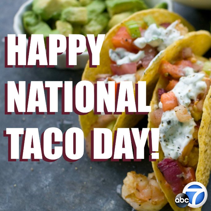 Happy #NationalTacoDay! Celebrate with these deals: abc7.la/2ym4bjb 🌮