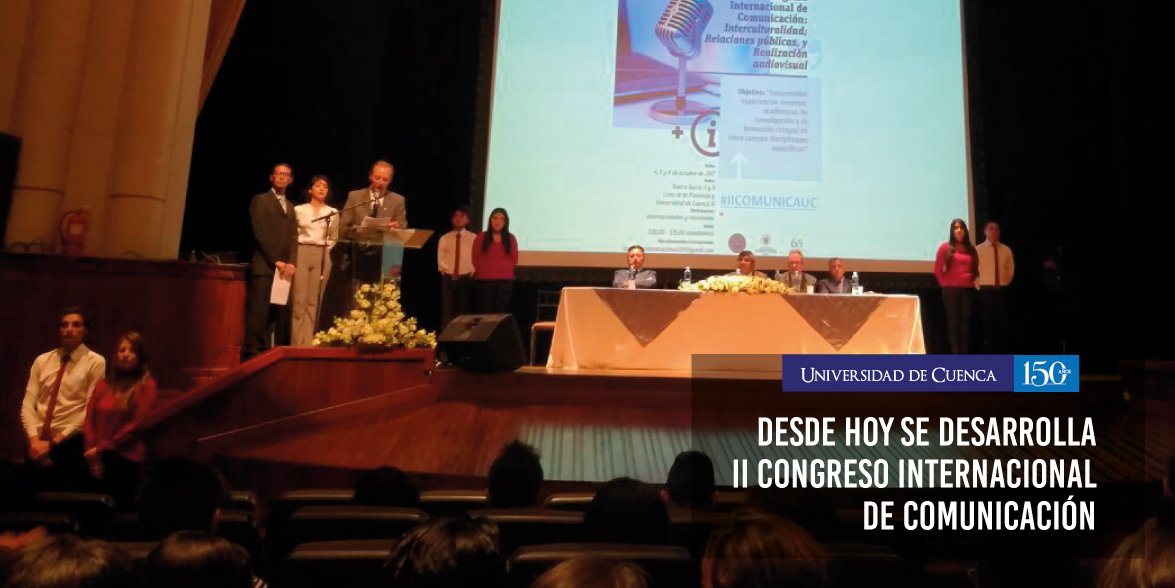 udecuenca's tweet photo. #CongresosUCuenca
Evento académico busca intercambiar experiencias en campos disciplinares específicos. #IICOMUNICAUC https://t.co/HsNMsPygnf