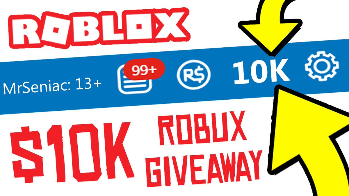 Seniac On Twitter 10000 Robux Giveaway Enter Now For A - i am big robux