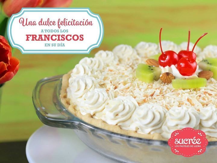 suqieepasteles's tweet photo. Una dulce felicitación a todos los Franciscos en su día #SucreeLosPastelesDeLuzma #Suqiée #DíaDeSanFrancisco #PayDeCoco
Precios: … https://t.co/AqumIWGnK8