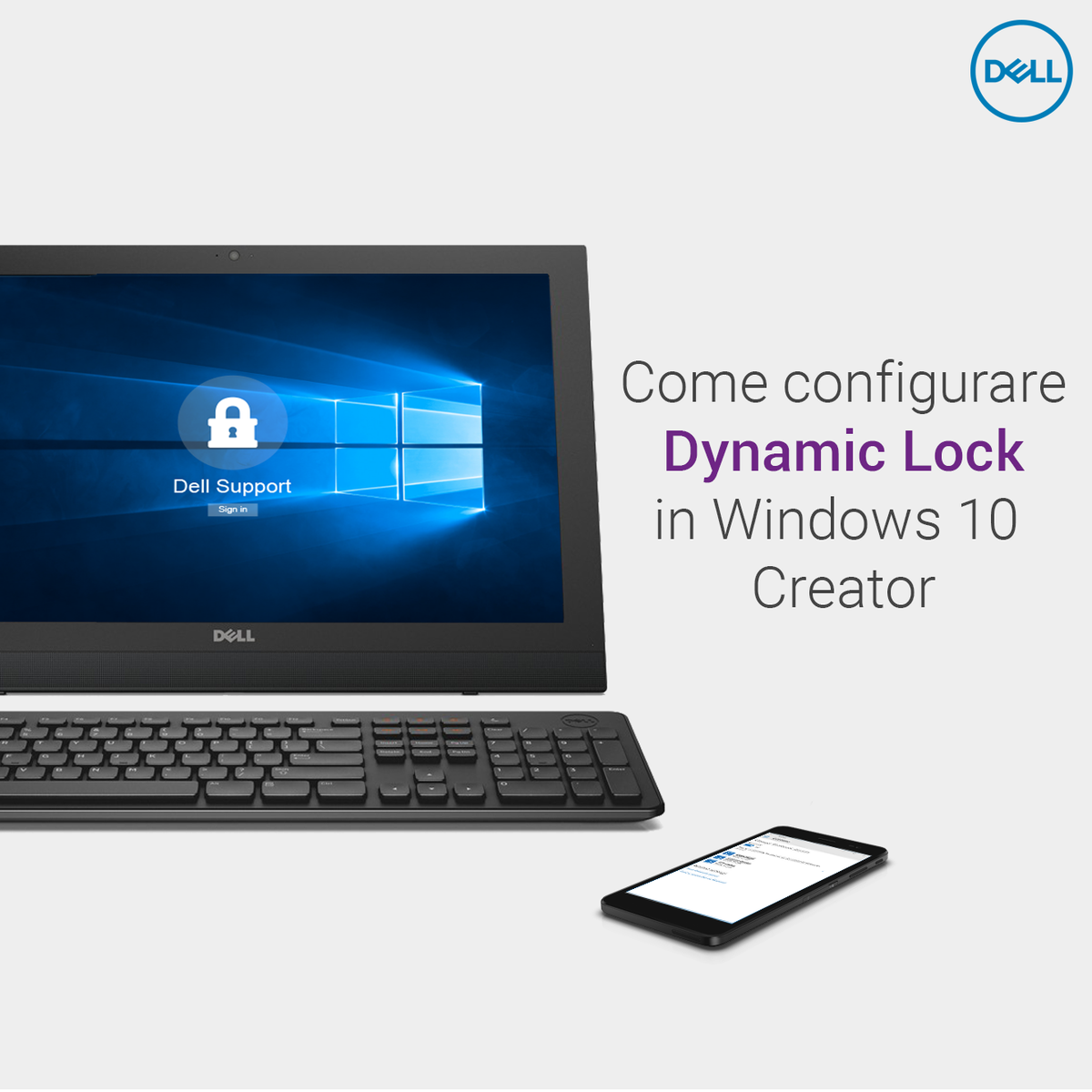 DellAiuta's tweet image. #DynamicLock, opzione di #Windows molto utile per gli sbadati 🙃! 
Il vostro PC  si blocca se vi allontanate, se non dimenticate il telefono!