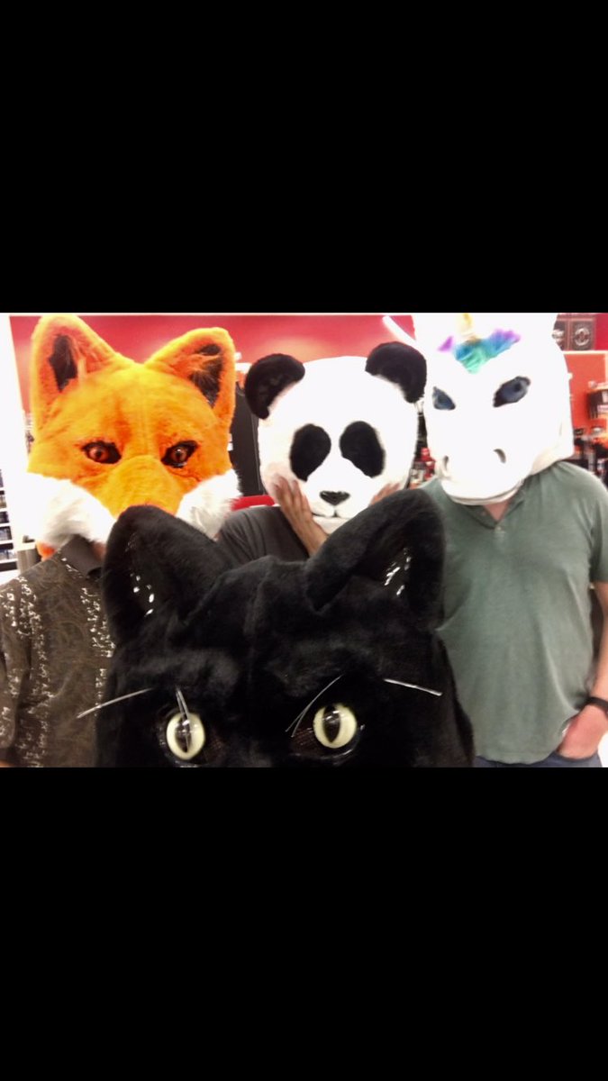 A fox, a panda, a unicorn, and a panther walk into a bar...