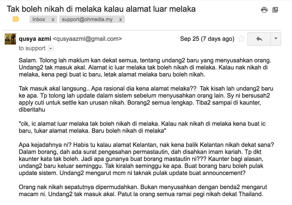 Surat Kebenaran Kahwin Luar Daerah Selangor