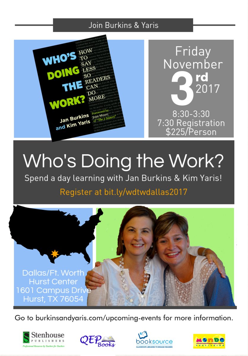 DrMaryHoward's tweet photo. Texas Friends: This is such an incredible opportunity to learn (&amp; be inspired by) Jan &amp; Kim Nov 3. Please share! @BurkinsandYaris #G2Great https://t.co/S9dXXYl9Ht