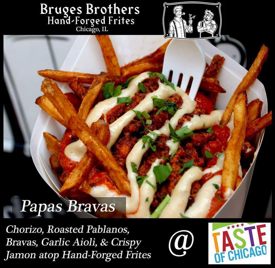 Rain or shine, we're here to deliver those Hand-forged Frites to you! Catch us at Michigan &amp; Monroe right by <a href="/Millennium_Park/">Millennium Park</a> !