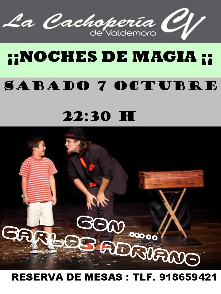 cachoperiavalde's tweet photo. Regresa Carlos Adriano a las Noches de Magia en @cachoperiavalde próximo sábado 7 de octubre #espectáculofamiliar #ReservaMesa 918659421 https://t.co/rKukxhAR1B