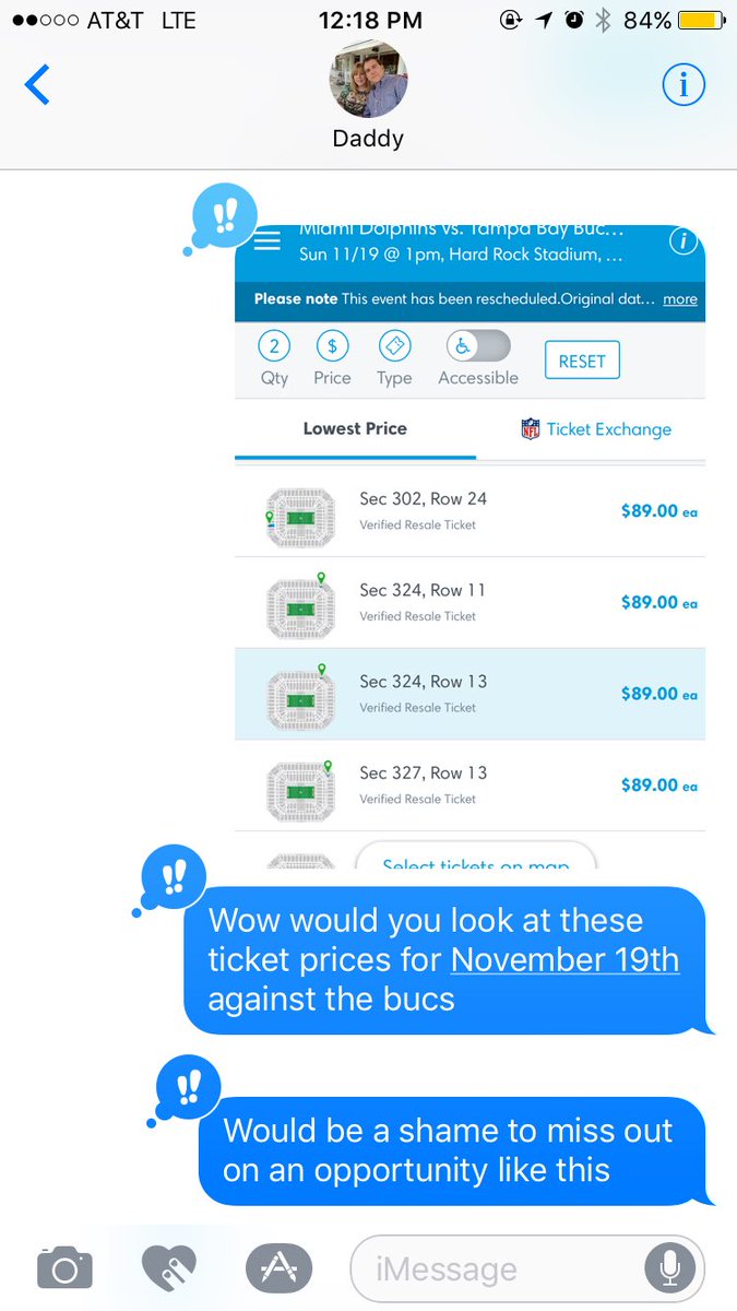 ccano2014's tweet photo. 14th year in a row trying to convince my dad to take me to a @MiamiDolphins game like.... #neverbeentoagame https://t.co/YBhiKokrvt