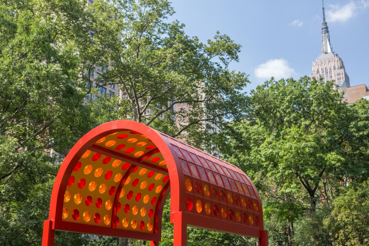 VIAArtFund's tweet photo. This is the last week to see #JosiahMcElheny's VIA-supported #PrismaticPark @MadSqParkNYC with performances by #LimpeFuchs and #PatrickRosal https://t.co/EYvhrJ5VFa