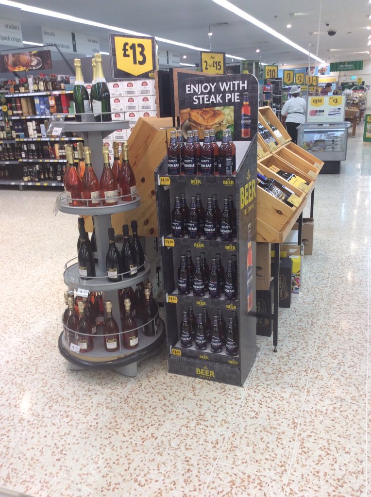 PowerforceMC42's tweet photo. Great beer! Great food ! The @SharpsBrewery range @Morrisons Bath for £1.50 a bottle ! #Morrisonslooksharps @PowerforceMCNSM @PowerforceGB https://t.co/RLdn3dtDY4