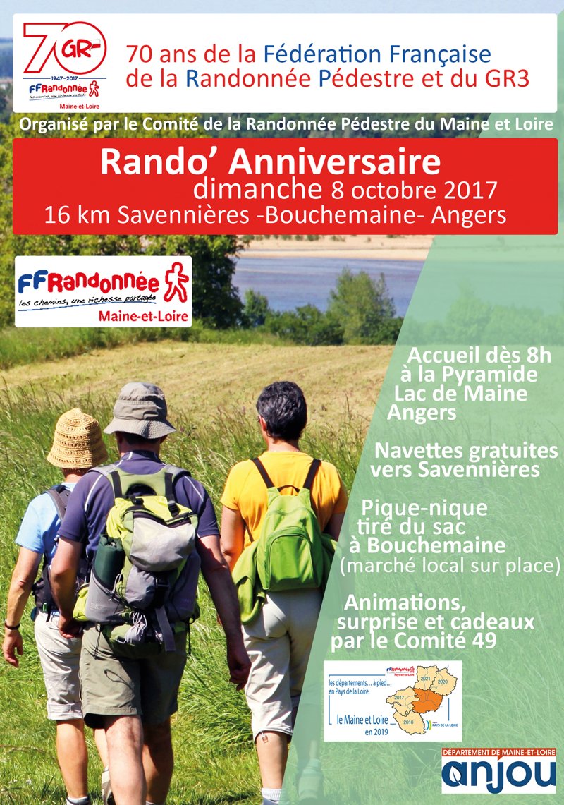 J Aime L Anjou On Twitter Que Faire Ce Week End Rando Anniversaire Pour Les 70 Ans De La Ffrandonnee Et Du Gr3 Https T Co Zh0fbjn5gy Jaimelanjou Https T Co Xbukg3cuqn