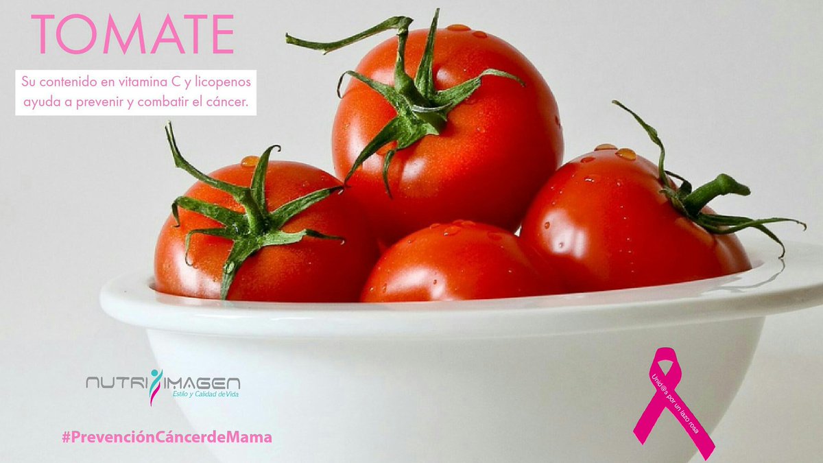 El Tomate 🍅 es rico en vitamina C, y Licopenos; el licopeno es un pigmento con propiedades anticancerigenas.
#Tomate
#CancerdeMama