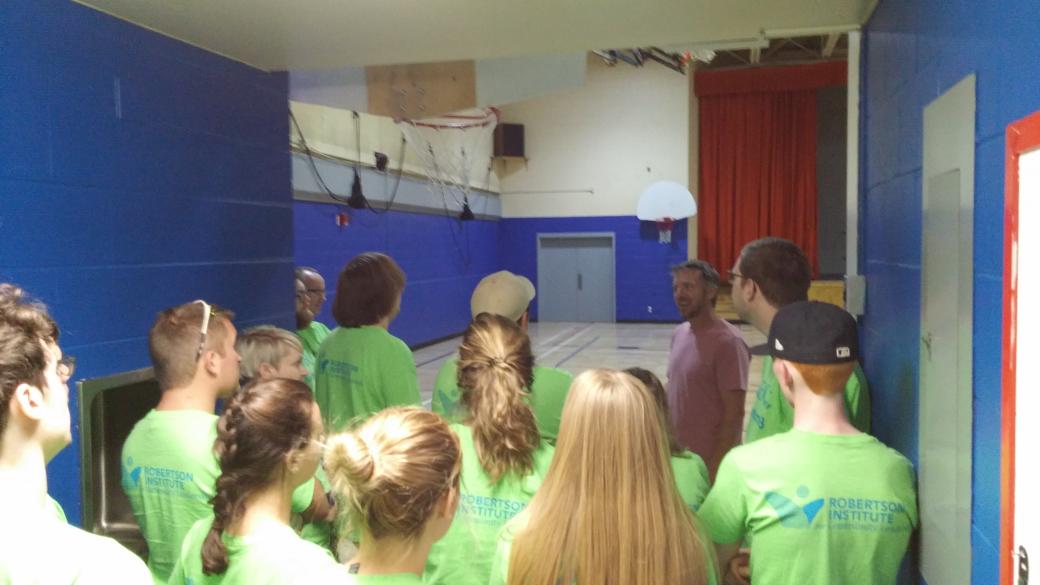 NBCC BAA students checking out the Ville's new gym floor. #transformnb