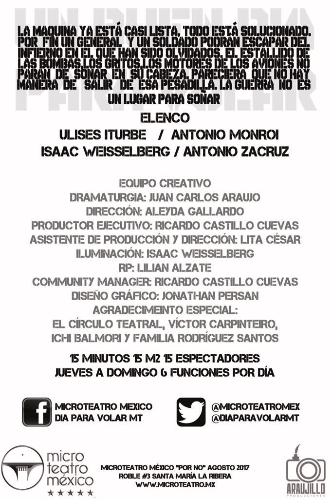 MotelMalaPata's tweet photo. #FinTemporada #PorNo sólo resta este fin de semana para emprender el vuelo en Sala8 y el Domingo develacion de placa @MicroTeatroMex https://t.co/VUt0o4Ho1v