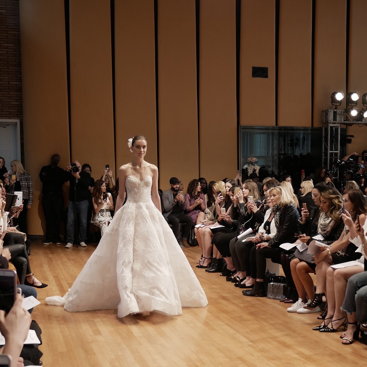 TrinityGallery_'s tweet photo. #throwback to SS2018 @M_Lhuillier #runway show. Follow us for the exclusive FW2018 #NYBFW coverage! #moniquelhuillier #weddingdress https://t.co/AZGTDxNbe1