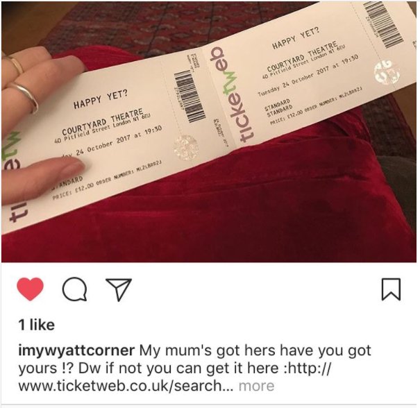 double_doubt_'s tweet photo. Tickets on-sale for #happyyet ! 
#mentalhealth #femaleplaywright 
https://t.co/JIW673X7i2 https://t.co/Du71NUkrTG
