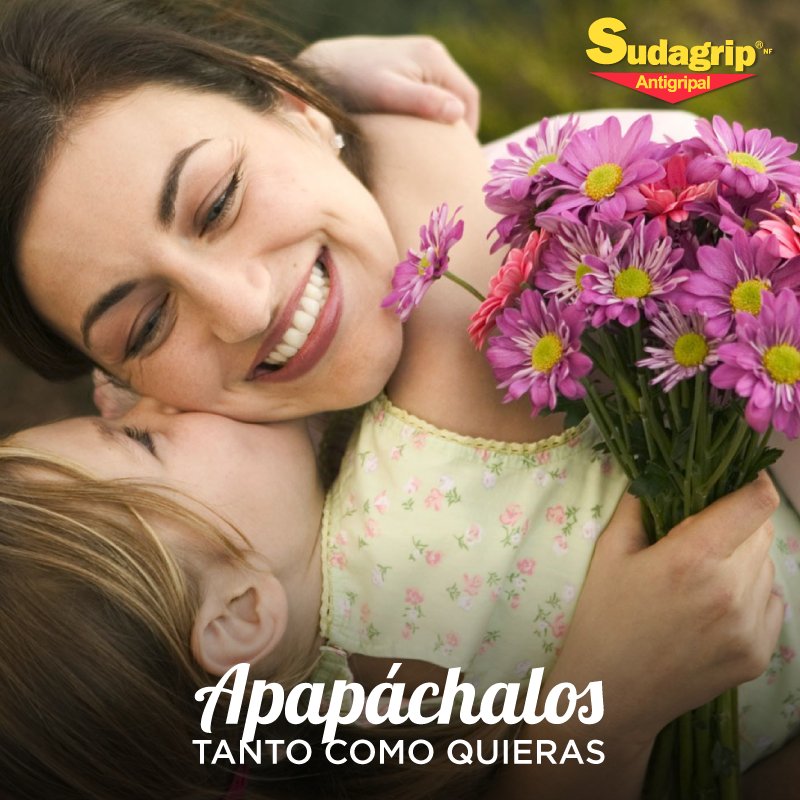 No pierdas la oportunidad de abrazar a tus hijos, por la gripe. Toma Sudagrip Té y alivia los malestares de la gripe y tos.