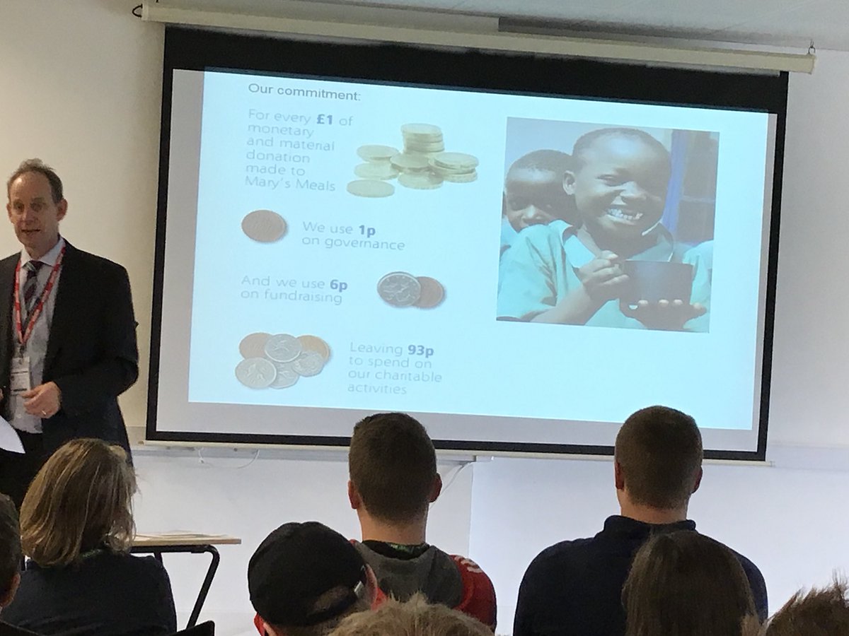 RotaryMarches's tweet photo. Excellent morning with Public Service students Hereford &amp; Ludlow College-talk by Chris Wright re #MarysMeals Porridge Day Hereford 11 Oct! https://t.co/1Hg0Hkxe7N