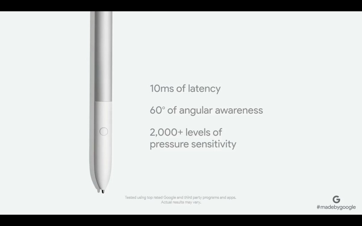 GadgetsnGaming's tweet photo. #Pixelpen announced to go with the #pixelbook by #google
#googleevent #Google https://t.co/TtJUtmwhRj