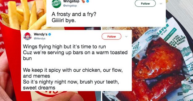 MaxWarm157's tweet photo. 😂 @BuzzFeed Wendy's and Wingstop got into an epic rap battle on Twitter and it's hilarious 
https://t.co/kA4Ls7xb0F https://t.co/6DBqknlLkZ