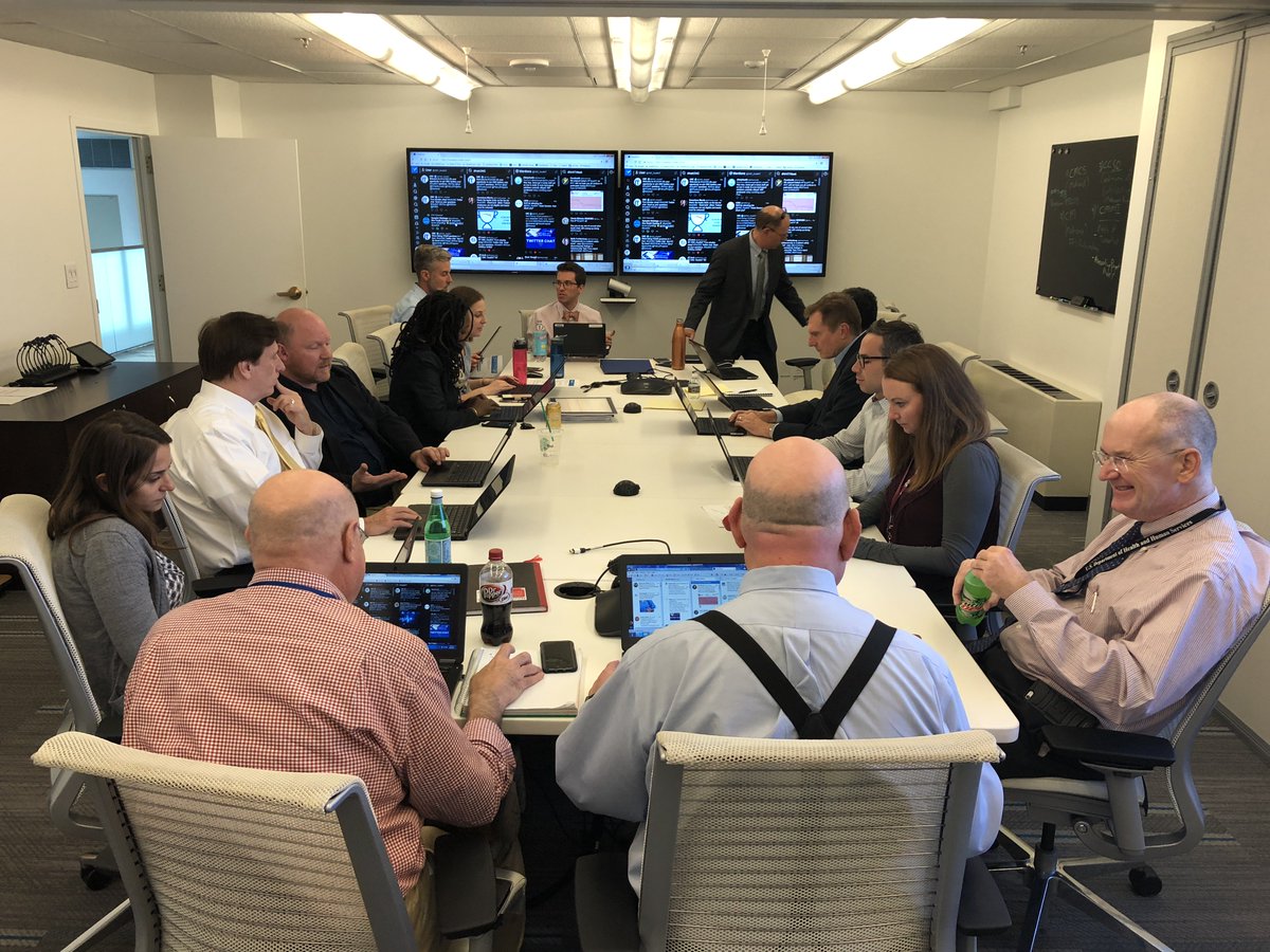 .@ONC_HealthIT leaders huddled for #AskONC Twitter Chat. Send us your questions tagged with #AskONC!