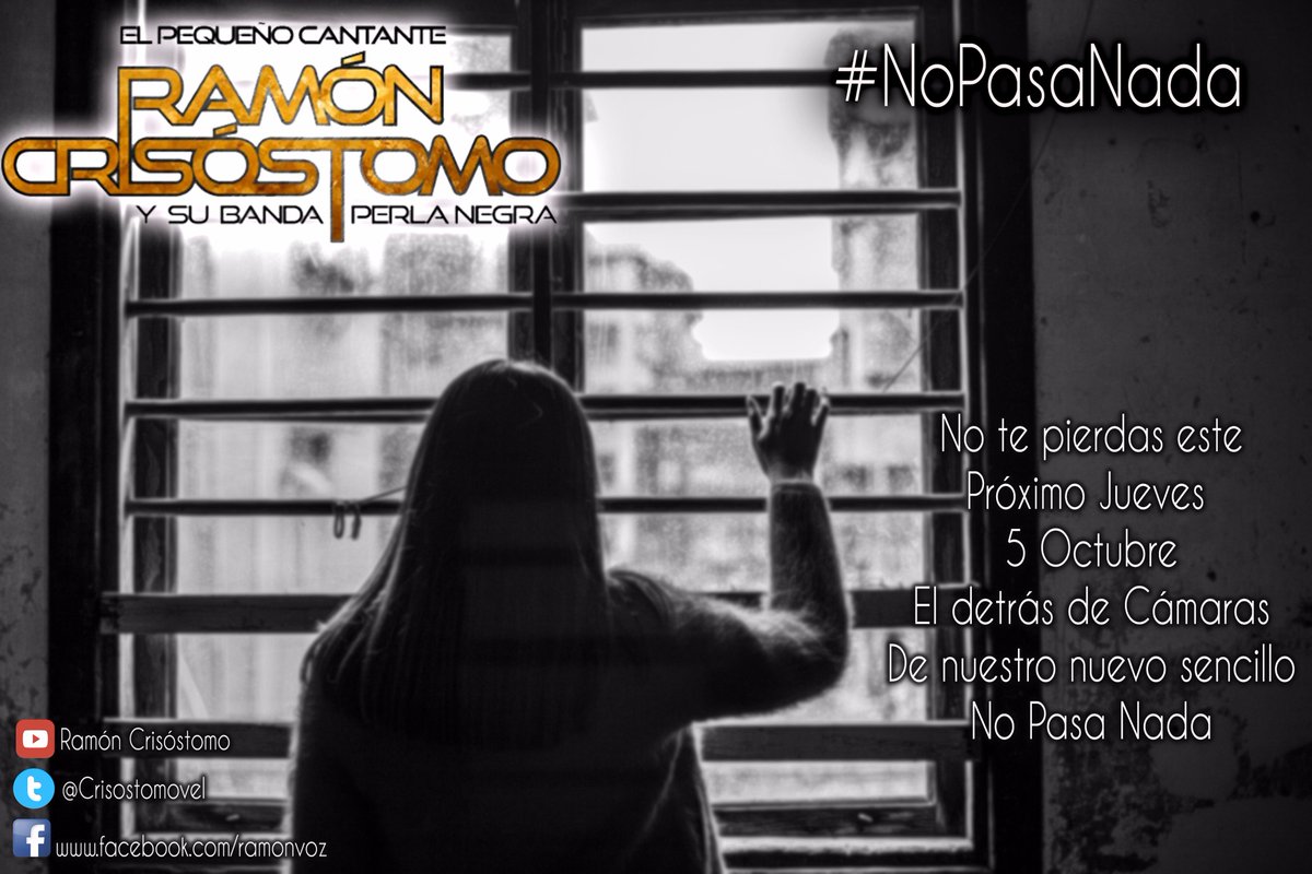 No te pierdas este jueves 5 Octubre el detras de camaras de nuestro sencillo #NoPasaNada