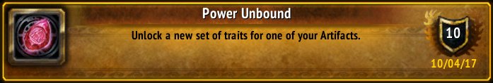 GeekCrap's tweet photo. I just earned the [Power Unbound] Achievement! #Warcraft https://t.co/9akhChCkLR