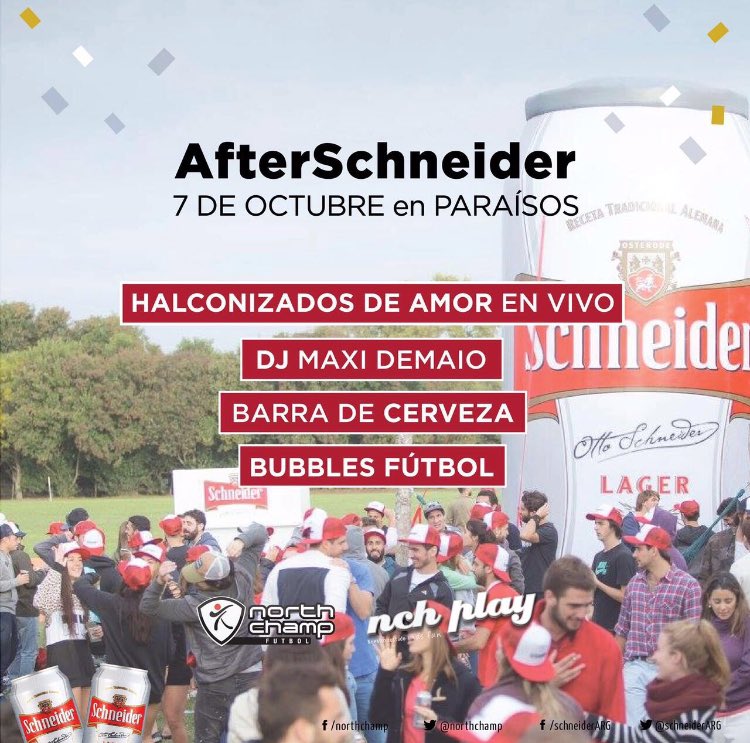 Este sábado los esperamos a todos en un GRAN After de la mano de la gente de <a href="/northchamp/">What!</a> ⚽️🎉🍻🎶