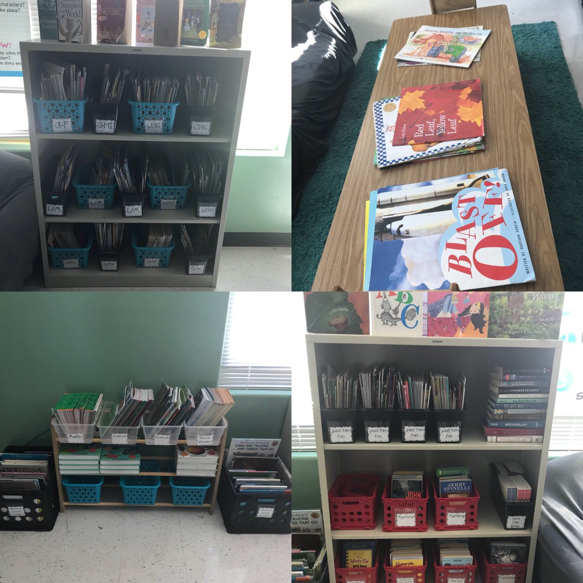 isonsprings3rd's tweet photo. Look at our library grow! Thanks @HeinemannPub and @LaShawna_McCoy! https://t.co/Zfy1Zm2A9s